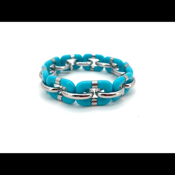Charter Club Jewelry - 4/$25 Charter Club Blue Link Stretch Bracelet NEW
